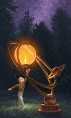 Concept Lamp Design with Character and Environment